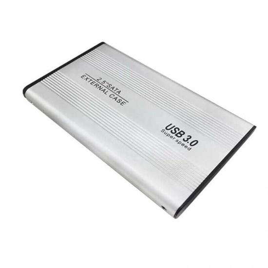 MAXGO 2126g 2.5 Inç Usb 3.0 Sata Harddisk Hdd Kutusu 5 Gbps + Kılıf - Gümüş Aluminyum Ssd