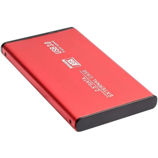 MAXGO 2126k 2.5 Inç Usb 3.0 Sata Harddisk Hdd Kutusu 5 Gbps + Kılıf - Kırmızı Aluminyum Ssd