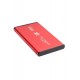 MAXGO 2126k 2.5 Inç Usb 3.0 Sata Harddisk Hdd Kutusu 5 Gbps + Kılıf - Kırmızı Aluminyum Ssd
