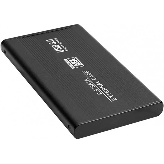 MAXGO 2126s 2.5 Inç Usb 3.0 Sata Harddisk Hdd Kutusu 5 Gbps + Kılıf - Siyah Aluminyum Ssd