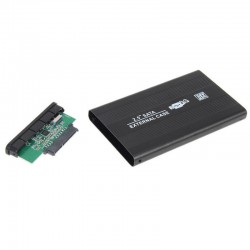 MAXGO 2.5" USB Harici SSD Harddisk HDD Kutusu Sata Hard Disk Harici - Kılıflı - Siyah MG-2001P