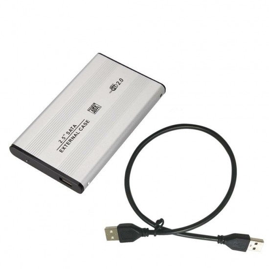 MAXGO 2.5 USB Harici SSD Harddisk HDD Kutusu Sata Hard Disk Harici - Kılıflı - Gümüş MG-2001S