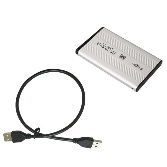 MAXGO 2.5 USB Harici SSD Harddisk HDD Kutusu Sata Hard Disk Harici - Kılıflı - Gümüş MG-2001S