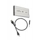 MAXGO 2.5 USB Harici SSD Harddisk HDD Kutusu Sata Hard Disk Harici - Kılıflı - Gümüş MG-2001S