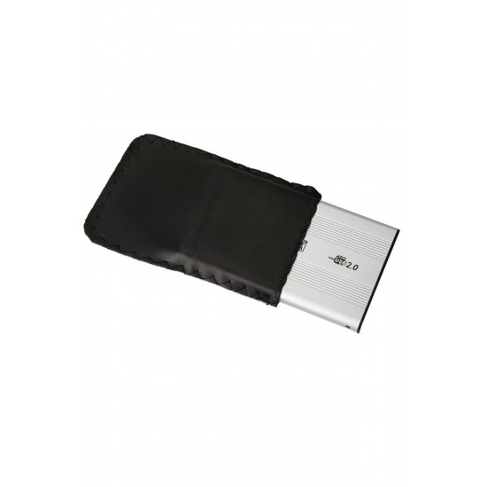 MAXGO 2.5 USB Harici SSD Harddisk HDD Kutusu Sata Hard Disk Harici - Kılıflı - Gümüş MG-2001S