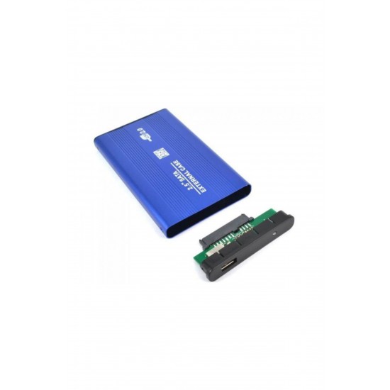 MAXGO 2001b 2.5" Usb Harici Ssd Harddisk Hdd Kutusu Sata Hard Disk Harici - Kılıf - Mavi