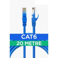 2030 20m Mt Metre Cat6 Internet Kablosu Ethernet Fabrikasyon Rj45