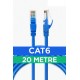Maxgo 2030 Cat6 20mt Lan Ethernet Kablosu Fabrikasyon Internet Kablo Cat6speed Metre