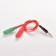 2x3.5mm Stereo Dişi to 4 pin 3.5mm Stereo Erkek Çevirici Y Kablo Kulaklık Mikrofon
