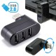 3 PORT 180 DİRSEK USB HUB ÇOĞALTICI ÇOKLAYICI USB 2.0 DİŞİ ÇOKLAMA