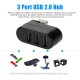 3 PORT 180 DİRSEK USB HUB ÇOĞALTICI ÇOKLAYICI USB 2.0 DİŞİ ÇOKLAMA