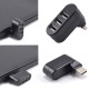 3 PORT 180 DİRSEK USB HUB ÇOĞALTICI ÇOKLAYICI USB 2.0 DİŞİ ÇOKLAMA