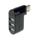 3 PORT 180 DİRSEK USB HUB ÇOĞALTICI ÇOKLAYICI USB 2.0 DİŞİ ÇOKLAMA