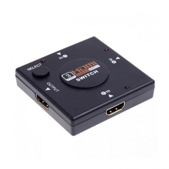 Hdmi Çoklayıcı Çoğaltıcı Switch Splitter 3 port 3 Giriş 1 Çıkış