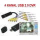 4 KANAL USB DVR KAMERA KARTI BST-2028p