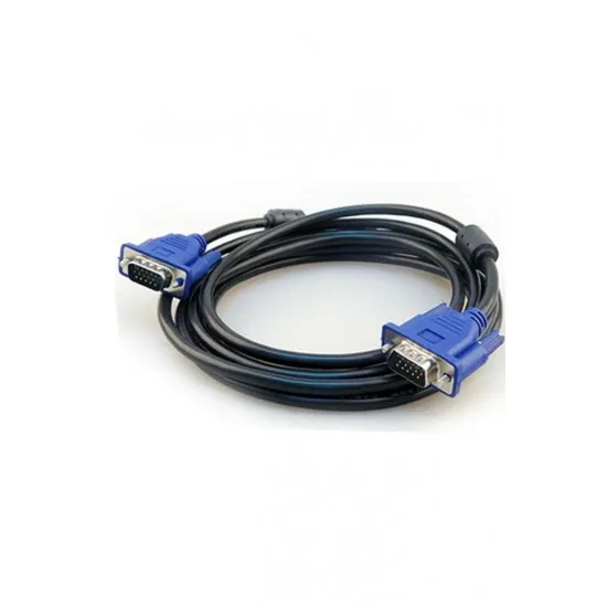 5 Metre VGA Kablo 15 Pin Erkek Erkek Görüntü Kablosu LCD Projeksiyon Ekran Monitör Kasa Bağlantı