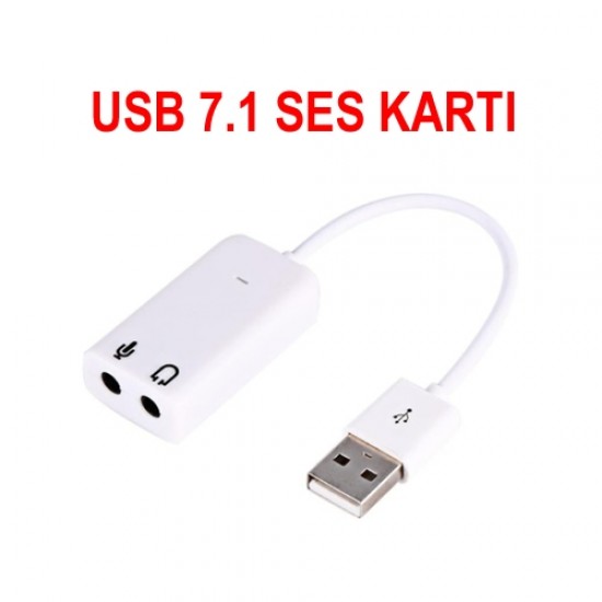 Usb Ses Kartı 7.1 7 Kanal Ses Çevirici BST-2085p Dönüştürücü Adaptör Harici