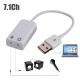 Usb Ses Kartı 7.1 7 Kanal Ses Çevirici BST-2085p Dönüştürücü Adaptör Harici