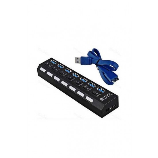 Maxgo 2102 7 Port USB 3.0 Hub Çoklayıcı Çoğaltıcı On/off Anahtarlı