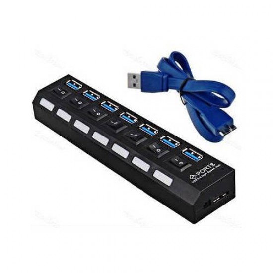 Maxgo 2102 7 Port USB 3.0 Hub Çoklayıcı Çoğaltıcı On/off Anahtarlı