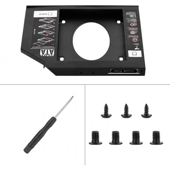 MAXGO 2222 9.5mm Sata Hdd Harddisk Caddy Kızak Kutu Laptop Ssd Notebook Ikinci Hdd Takma