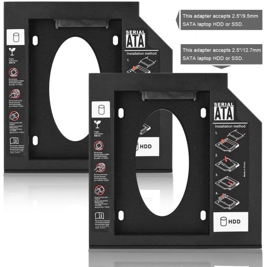 MAXGO 2222 9.5mm Sata Hdd Harddisk Caddy Kızak Kutu Laptop Ssd Notebook Ikinci Hdd Takma