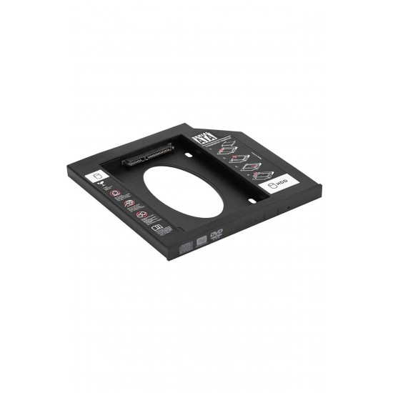 MAXGO 2222 9.5mm Sata Hdd Harddisk Caddy Kızak Kutu Laptop Ssd Notebook Ikinci Hdd Takma