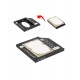 MAXGO 2222 9.5mm Sata Hdd Harddisk Caddy Kızak Kutu Laptop Ssd Notebook Ikinci Hdd Takma