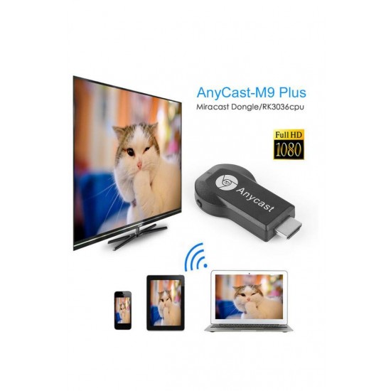 AnyCast M9 PLUS Kablosuz Görüntü Aktarıcı Ve Ses Hdmi Android İOS