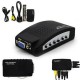 Av Video Rca To Vga Çevirici Dönüştürücü Adaptör svideo VCR Monitor