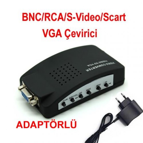 Bnc To Vga Dönüştürücü SVideo Adaptör TOS S-VIDEO BST-2043p