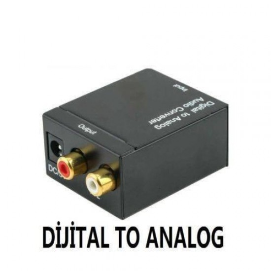 Maxgo 2136 Dijital To Analog Optik Ses Tos Çevirici Dönüştürücü Adaptör