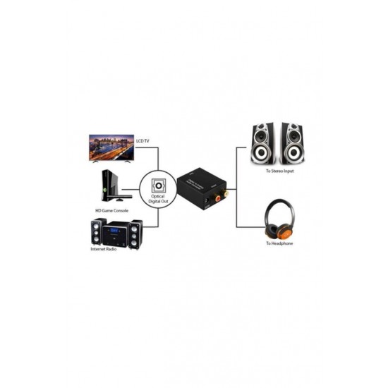 MAXGO 2023 Dijital To Analog Optik Tos Ses Dönüştürücü Çevirici