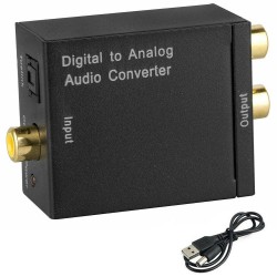 Maxgo 2136 Dijital To Analog Optik Ses Tos Çevirici Dönüştürücü Adaptör