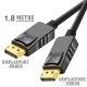 MAXGO Displayport to Displayport Kablosu Display Port DP Bağlantı 1.8m