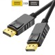 MAXGO Displayport to Displayport Kablosu Display Port DP Bağlantı 1.8m