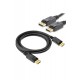 MAXGO Displayport to Displayport Kablosu Display Port DP Bağlantı 1.8m