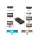 MAXGO 2168 4k Displayport To Hdmi Kablo Display Port Çevirici Dönüştürücü Mini Siyah
