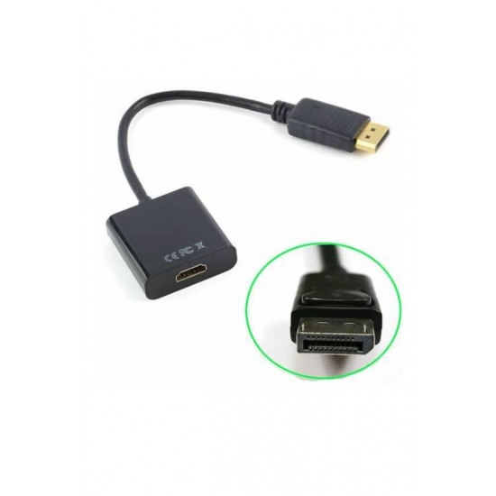 MAXGO 2038 Displayport To HDMI Çevirici Dönüştürücü Adaptör Kablosu