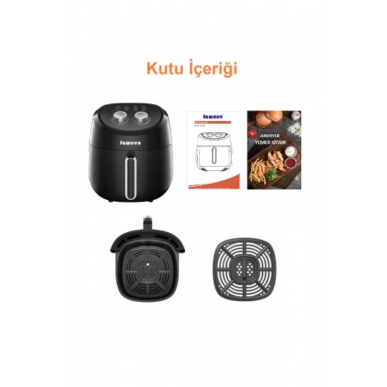 Faween Manuel Yagsız Fritöz Airfryer 4 Litre AF357-M