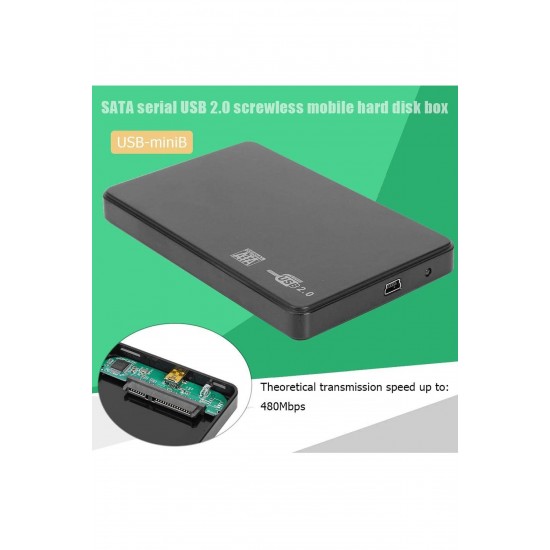 Maxgo 2152 USB 2.5 Sata HDD Harddisk Kutusu Slim - Harici HDD Hard Disk Kutusu - Kılıflı - Vidasız Montaj