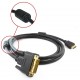Hdmi TO DVİ 24+1 ÇİFT FİLTRELİ MONİTÖR KABLOSU HDMI BST-2073p 1.5 M