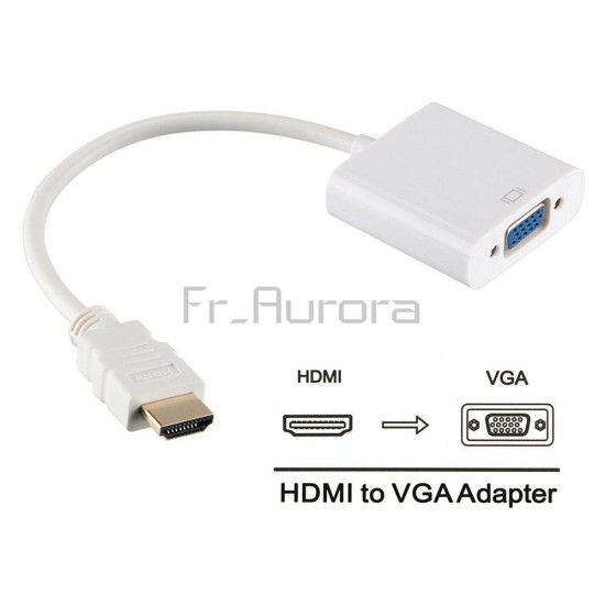 Hdmi to Vga Kablo Çevirici Dönüştürücü Görüntü HDMI BST-2094