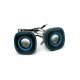 Mini Usb 2.0 Hoparlör 1+1 Ses Sistemi Pc Laptop Notebook Speaker Siyah - Mavi