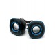 Mini Usb 2.0 Hoparlör 1+1 Ses Sistemi Pc Laptop Notebook Speaker Siyah - Mavi