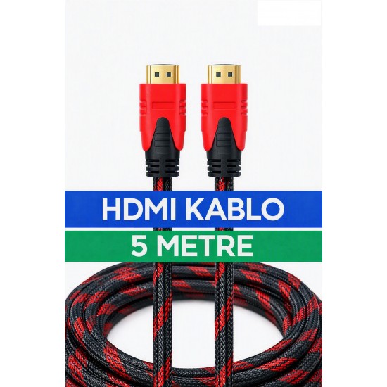 MAXGO 2097 5 Metre 1.kalite 3d 4k Full Hd Hdmi Tv Uydu Alıcısı Kablosu