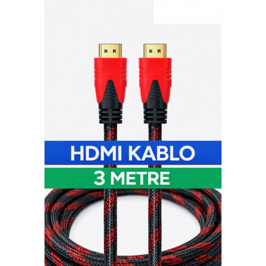 MAXGO 2098 3 Metre 1.kalite 3d 4k Full Hd Hdmi Tv Uydu Alıcısı Kablosu