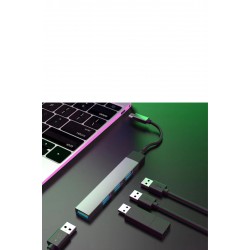 MAXGO 2226 Type-c To Usb Hub 4 Port Çoklayıcı Macbook Ile Uyumlu Çoğaltıcı Gold