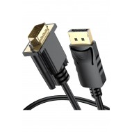 Maxgo 3001 Display Port To Vga Kablo Display Vga Dp To Vga 1.8m Displayport Erkek Vga Erkek Kablo