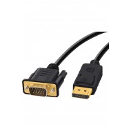 Maxgo 3001 Display Port To Vga Kablo Display Vga Dp To Vga 1.8m Displayport Erkek Vga Erkek Kablo